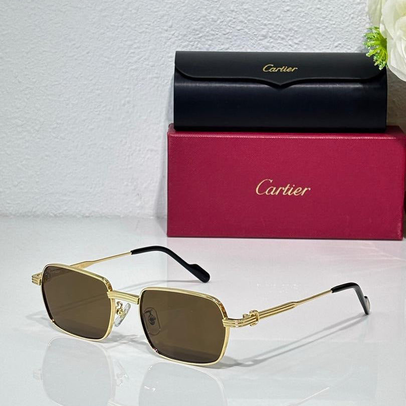 Gold Square Sunglasses