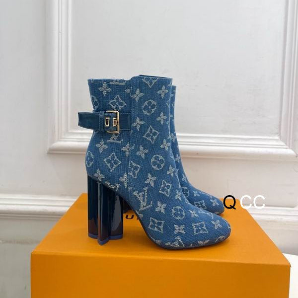 Denim Ankle Boots