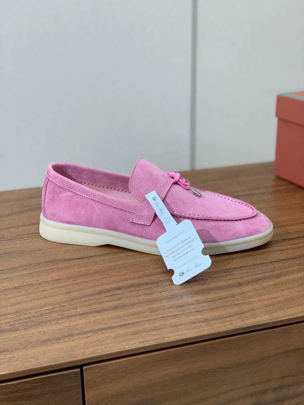 Rose Suede Loafers
