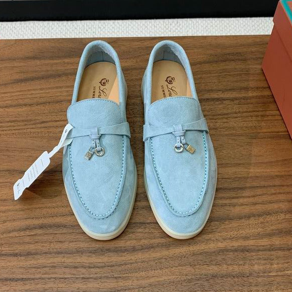 Pale Blue Loafers
