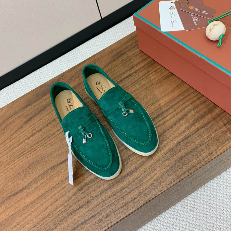 Emerald Suede Loafers