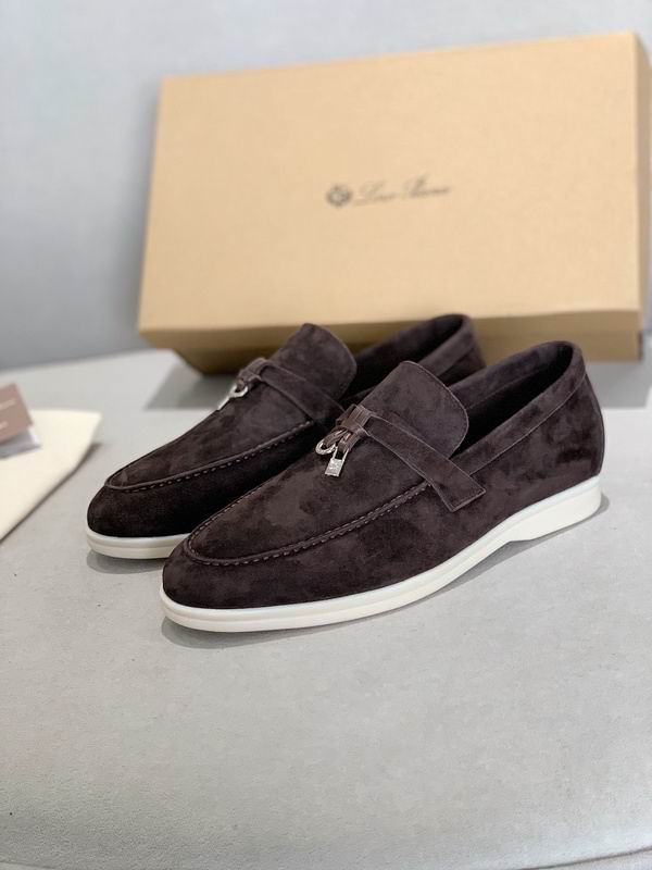 Dark Brown Suede Penny Loafers