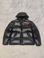 Glossy Hooded Down Puffer