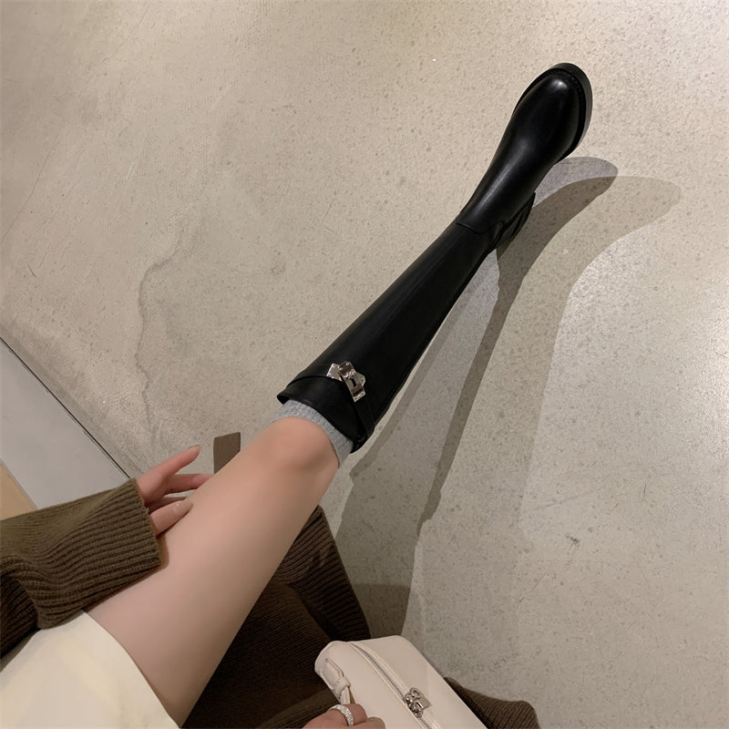 High-Knee Riding Boots