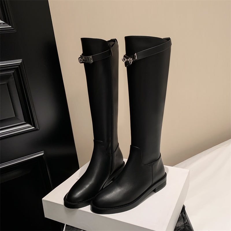 High-Knee Riding Boots