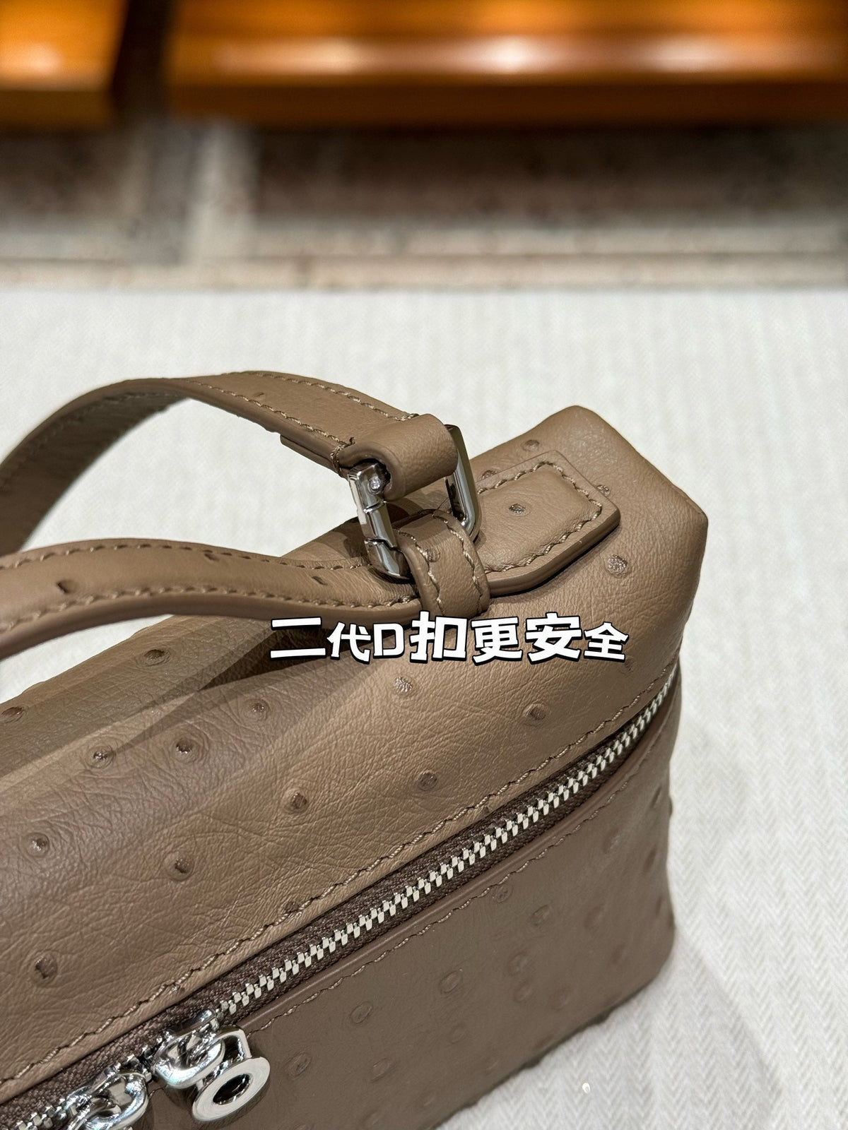 Loro Ostrich Leather Clutch 19