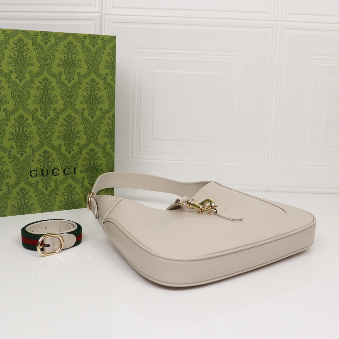 Small Shoulder Bag White Leather