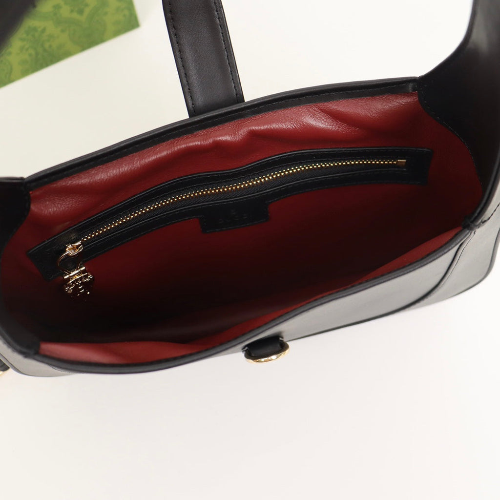 Small Shoulder Bag Black Leather