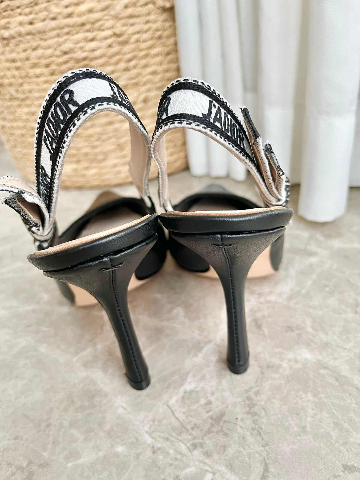 Embroidered Jacquard Sandals
