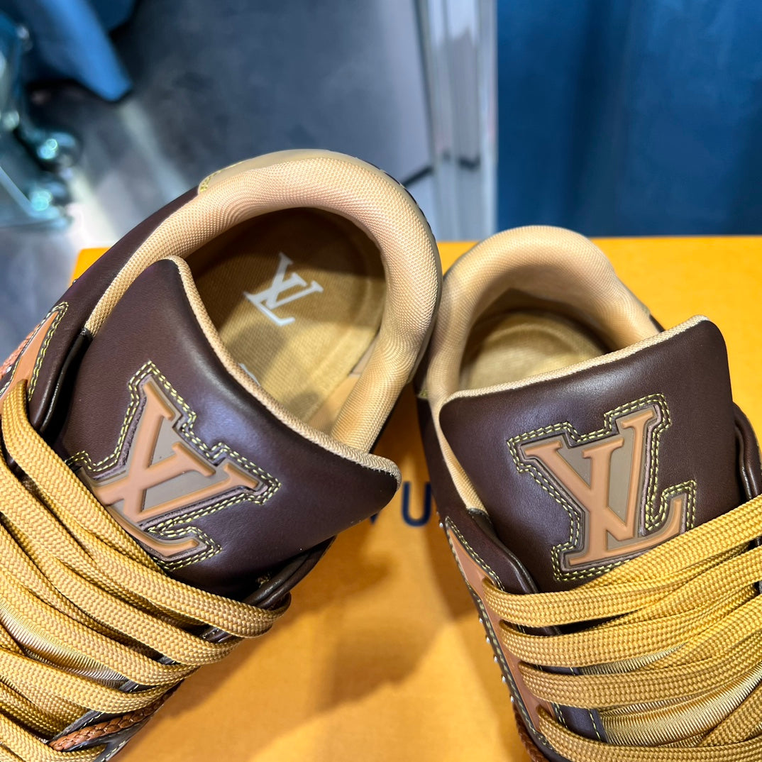 Premium Color-Matched Leather Sneakers
