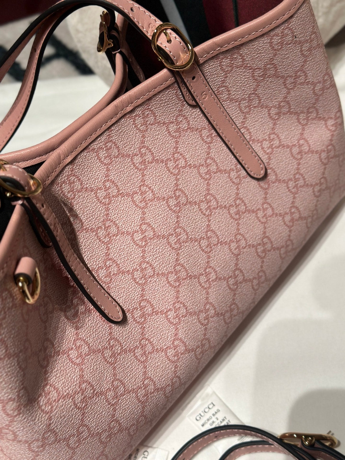 Emblem Small Tote Bag Light Pink