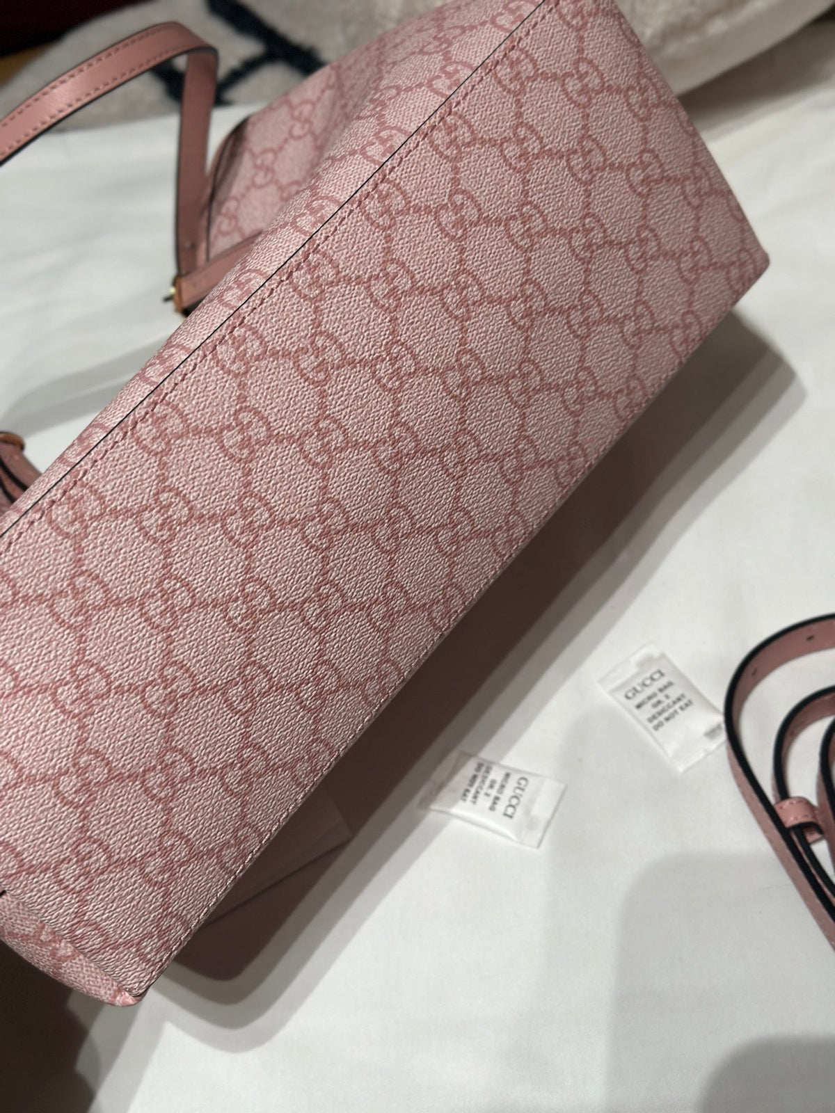 Emblem Small Tote Bag Light Pink