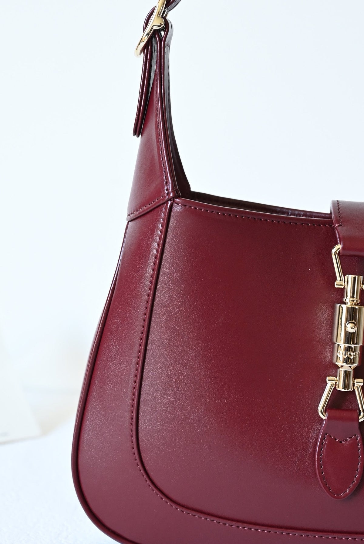 Jackie New Version Shoulder Bag Red Leather